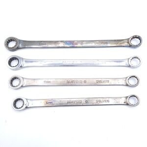 Matco Tools GRBLM1616 Thru GRBLM1919 Long Ratcheting Lot of 4 - 12 PT Box Wrench
